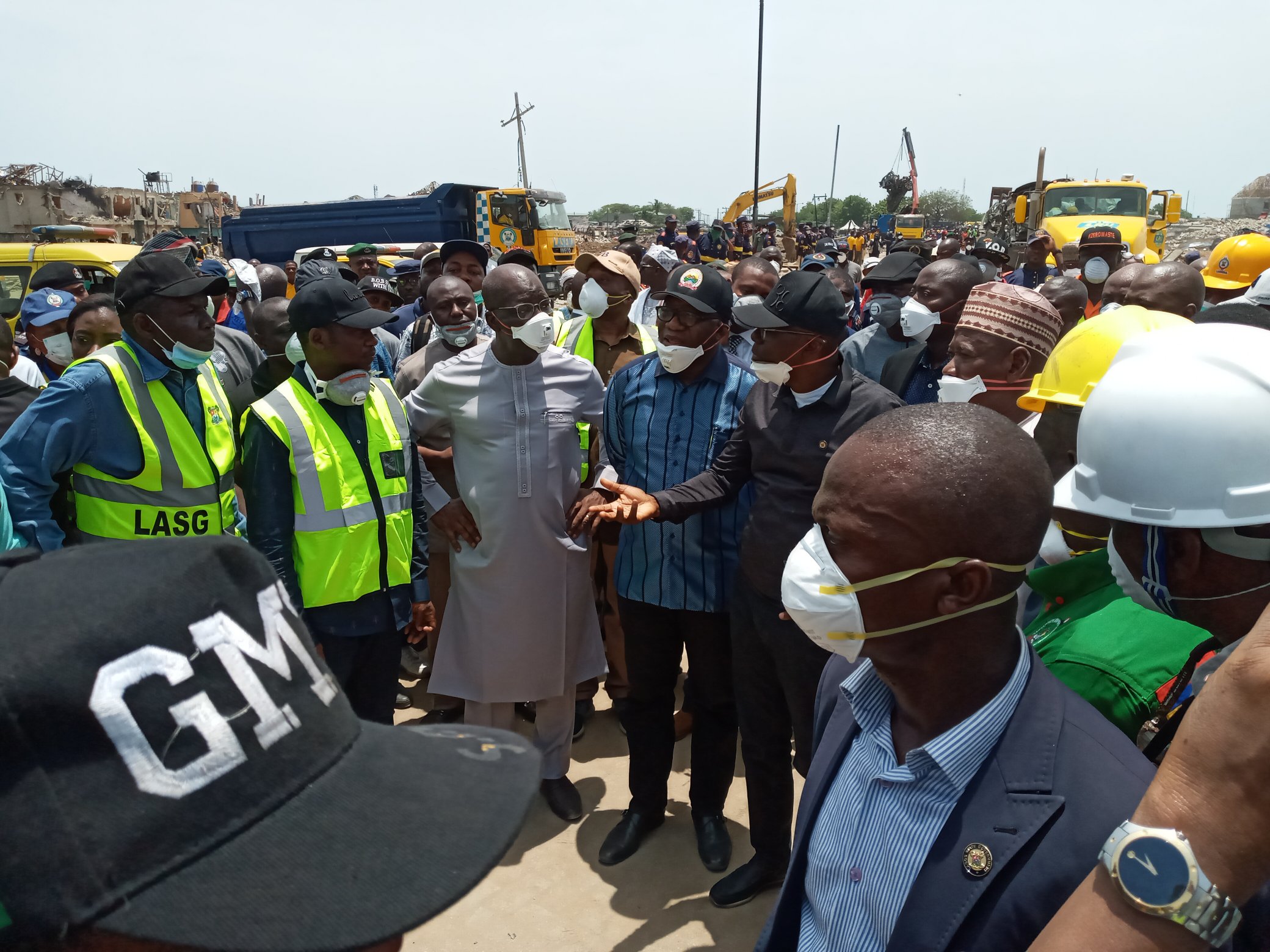 Governors visit Abule-Ado explosion site, donate N200m