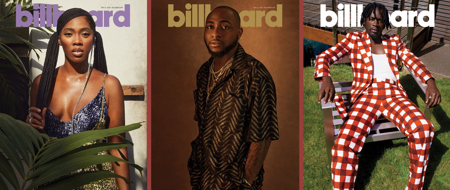 Tiwa Savage, Davido, Mr Eazi cover Billboard’s latest issue as they speak on revolutionizing music in Africa