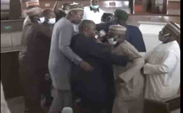 VIDEO: Kaduna lawmakers exchange blows as deputy speaker is impeached