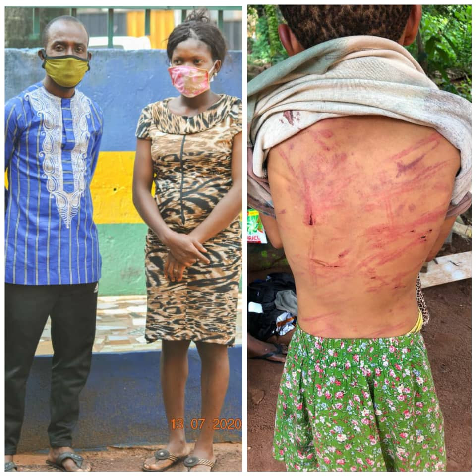 Police arrest couple for brutalizing their 12-year-old daughter in Enugu