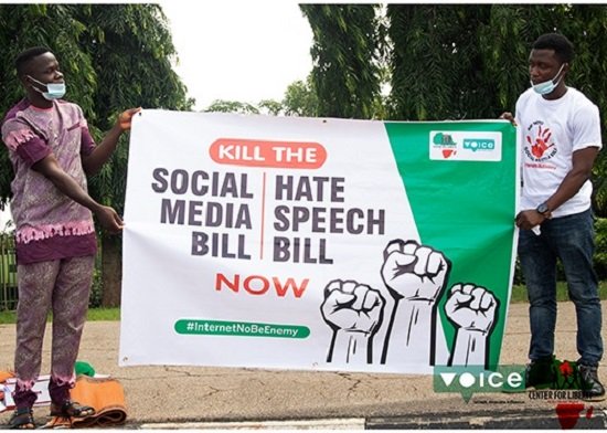 Nigerians protest against social media, hate speech bills