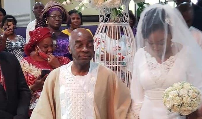 Bishop Oyedepo’s last child, Joys Priscillia ties the knot