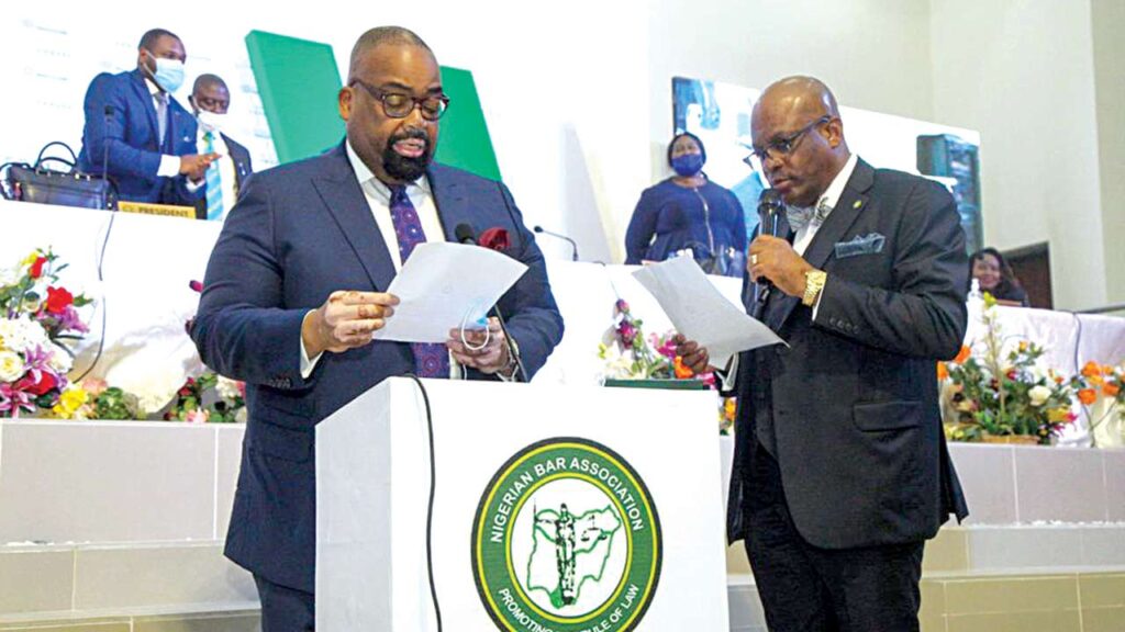 Olumide Akpata sworn-in as 30th NBA president Olumide Akpata sworn-in as 30th NBA president