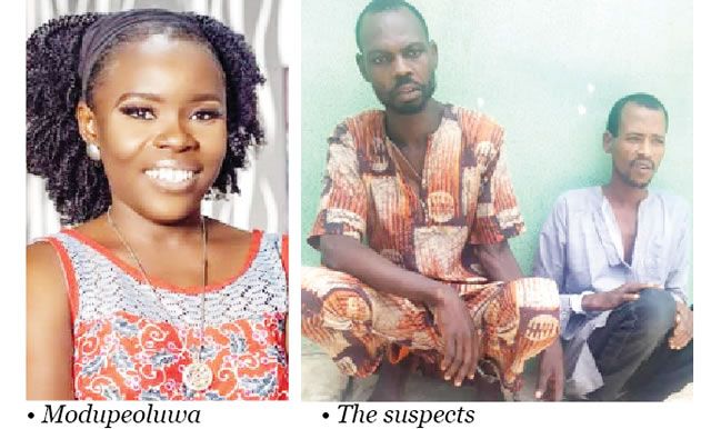 Two nabbed for kidnapping businesswoman, killing her fiancé