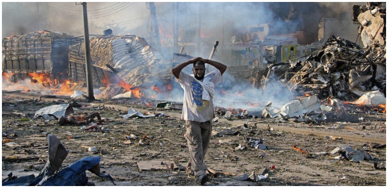 Terrorists bomb hotel in Somalia, kill 11