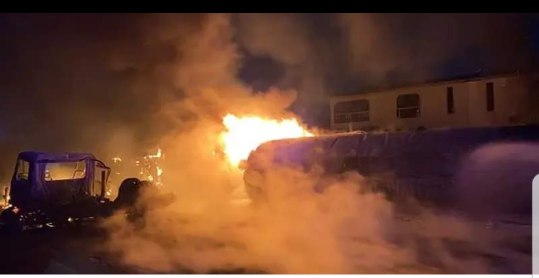 Three bank buildings set ablaze in Lekki