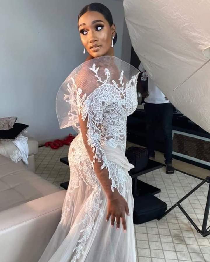 Atiku’s daughter-in-law, Fatima apologises for style of wedding dress