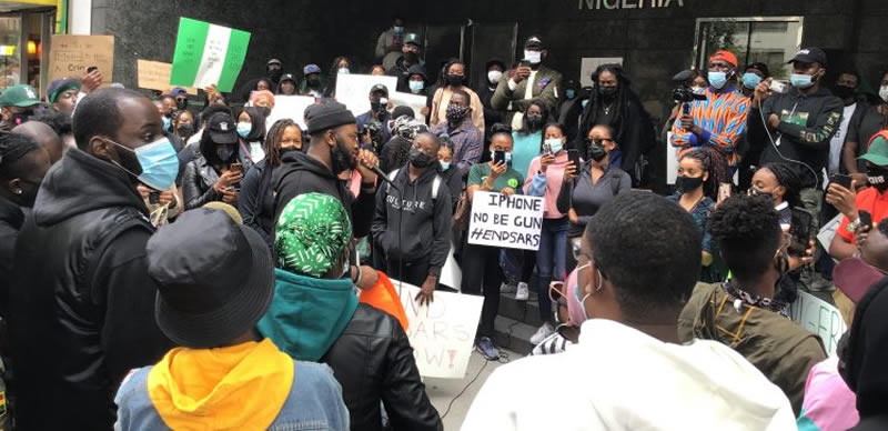#EndSARS: Protesters in New York want SARS operatives sacked