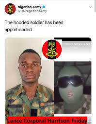 Army arrests soldier supporting #EndSARS protesters, accuses him of cyber crime Army arrests soldier supporting #EndSARS protesters, accuses him of cyber crime
