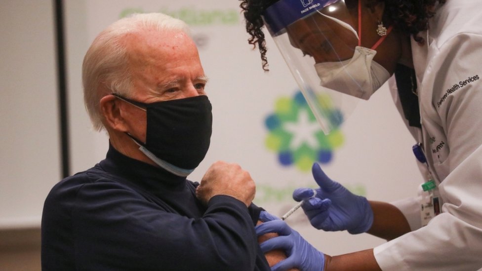 Joe Biden receives COVID-19 vaccine on live TV