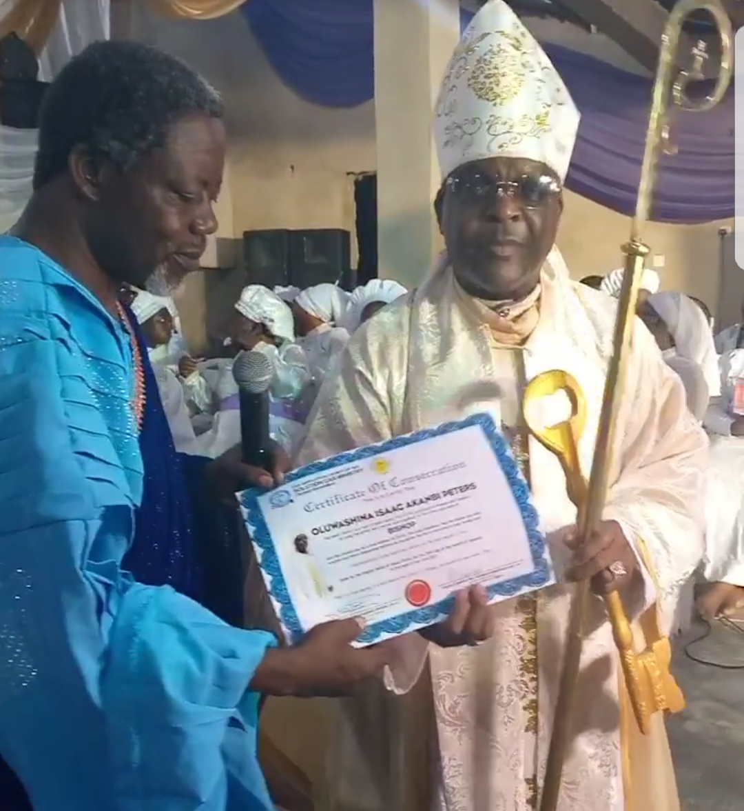 Sir Shina Peters ordained Bishop