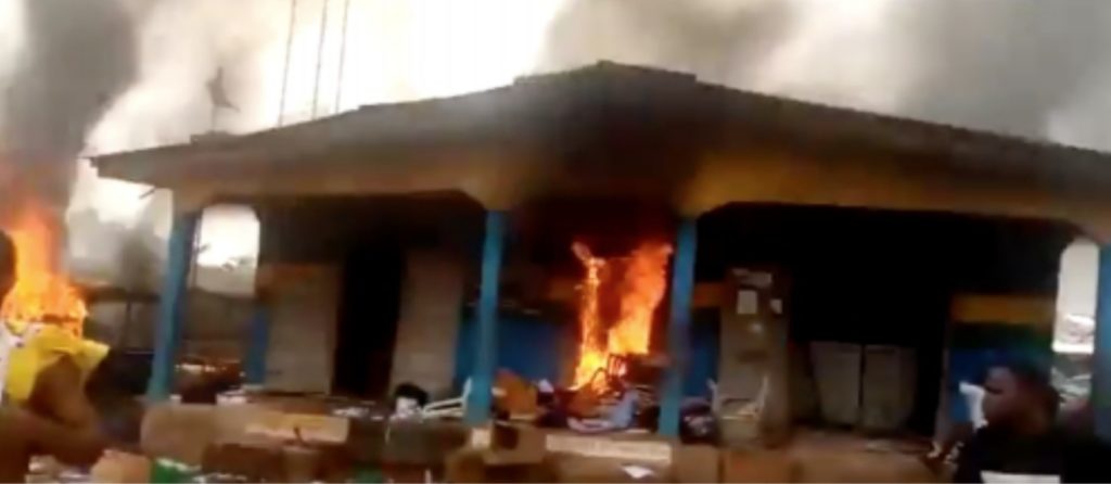 Imo youths loot police station, set it ablaze