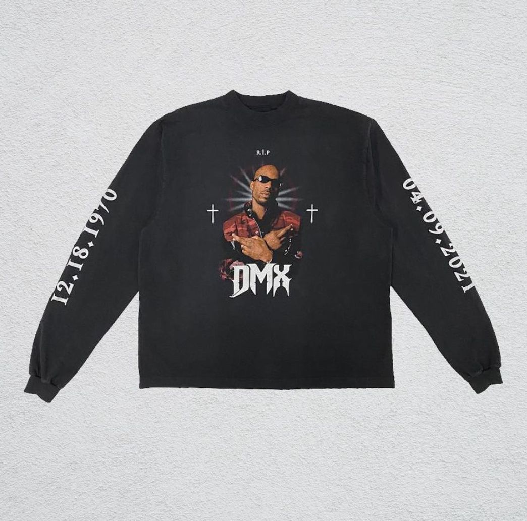 Kanye West, Balenciaga design DMX tribute Tshirt