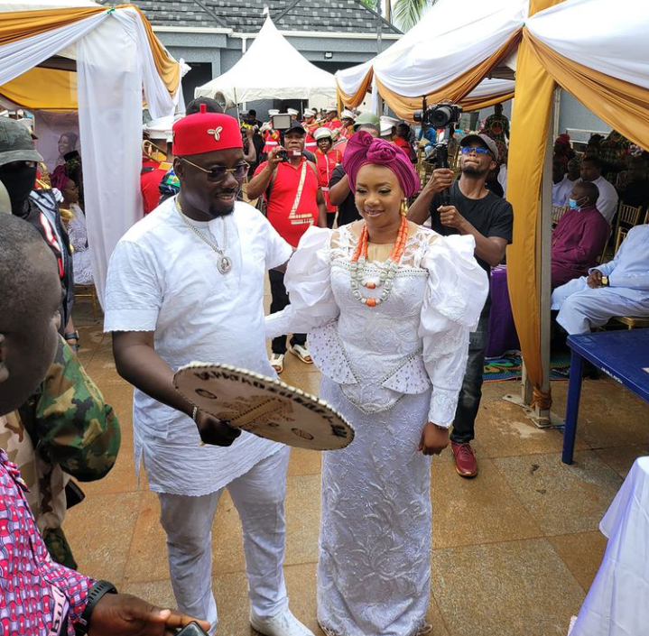 Oba invasion! Behind the scenes of the burial ceremony of Obinna Iyiegbu’s mum in Anambra