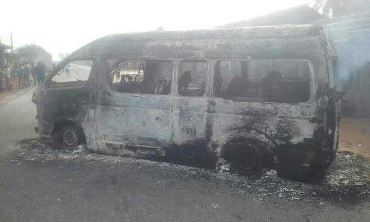 Businesses locked gunmen set passenger buses ablaze in Imo as IPOB’s sit-at-home order kicks in