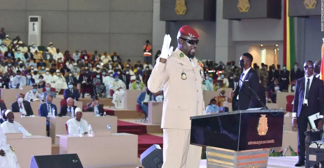 Guinea’s coup leader Doumbouya sworn in as interim president