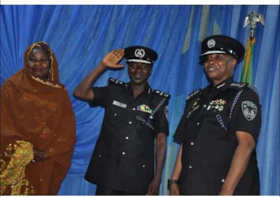 Corrupt former chairman of EFCC, Magu decorated with new rank by IGP (Photos)