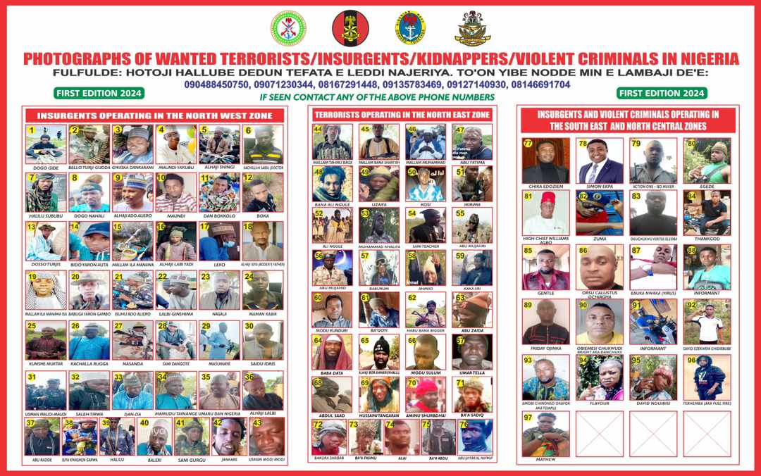 DHQ declares Simon Ekpa, Bello Turj, 95 others wanted for terrorism, related crimes