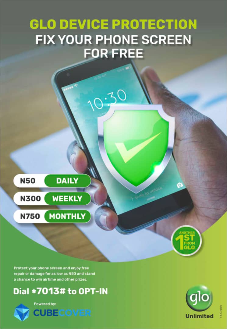 Glo offers protection plan for phone screen, water damage