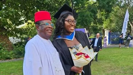 David Umahi’s daughter makes history, becomes second Nigerian to make first class in Robotics Engineering