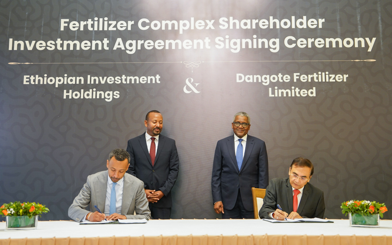 Dangote Group, Ethiopia sign agreement to build $2.5bn fertiliser plant