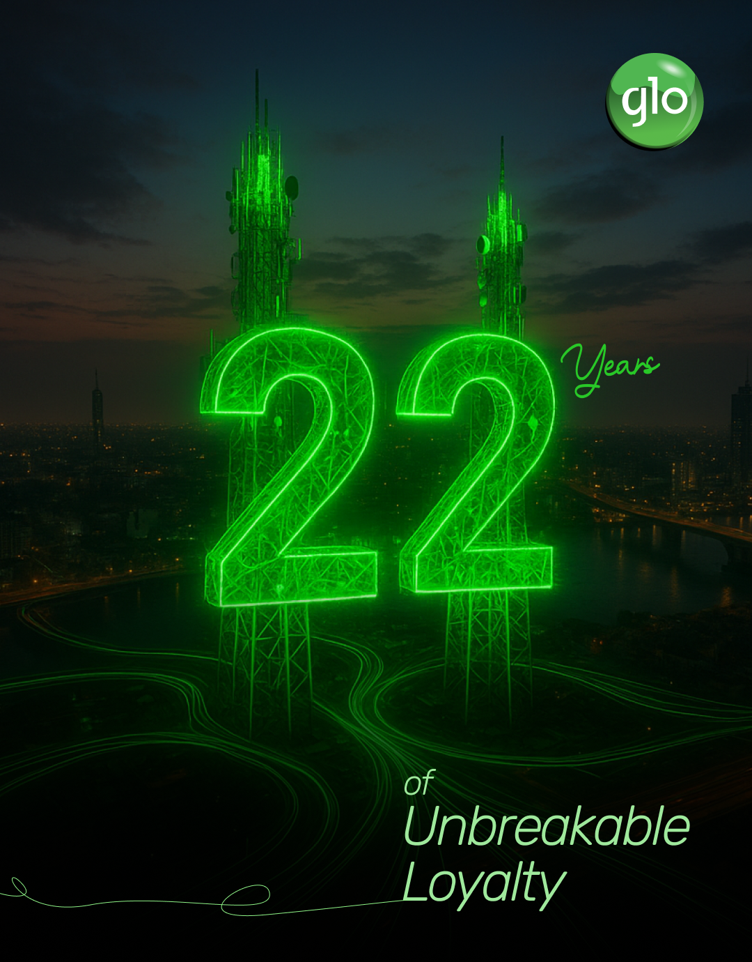 Glo toasts to 22 Years of trailblazing excellence