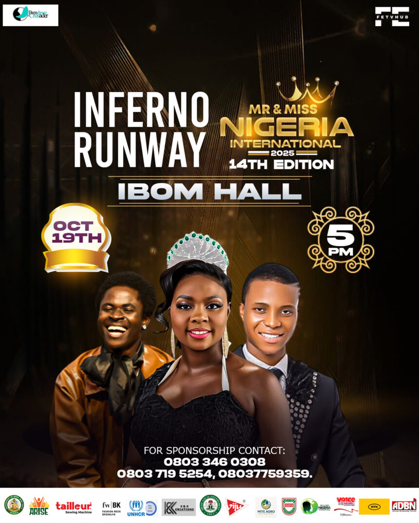 14th Inferno Runway: Mr. & Miss Nigeria International pageant official unveils new billboard
