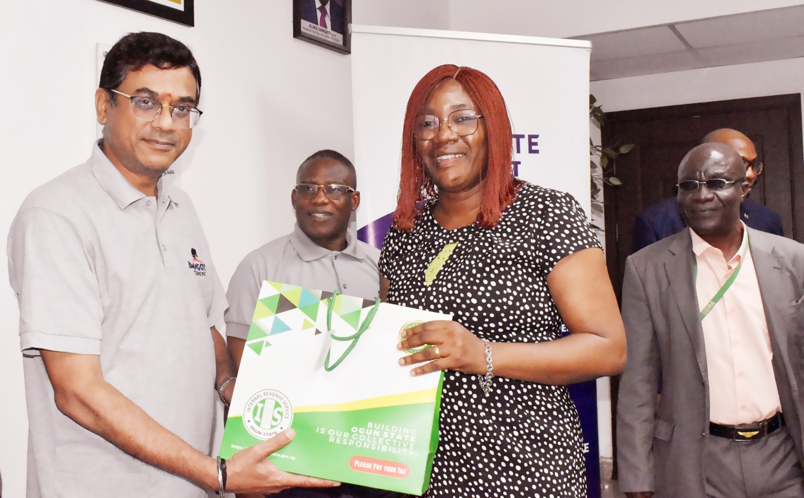 Ogun Revenue Agency commends Dangote Cement for exemplary tax compliance