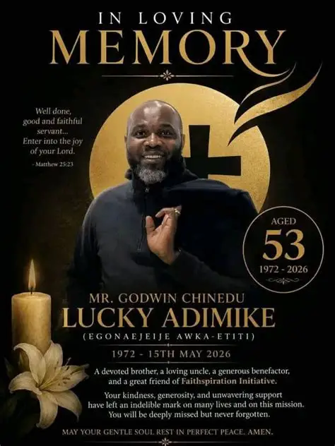 Late Lucky Adimike’s children docked over his death Late Lucky Adimike’s children docked over his death